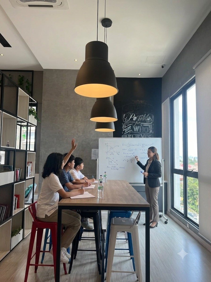 Students learning together in a classroom